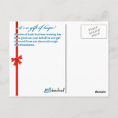 Schulung für 1 Mädchen Postkarte (Rückseite)