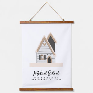 Schulung für Ärzte im Custom House Wandteppich Mit Holzrahmen