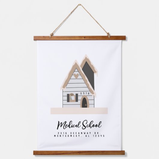 Schulung für Ärzte im Custom House Wandteppich Mit Holzrahmen (Vorderseite)