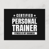 Schulung für zertifizierte Personal Trainer Gym Qu Postkarte (Vorderseite)