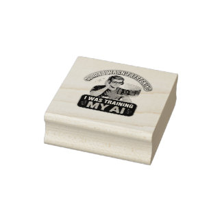 Schulung meines künstlerischen KI-Zitats Gummistempel