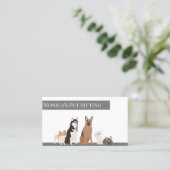 Schulung von Hunden im Heimunterricht Visitenkarte (Stehend Vorderseite)