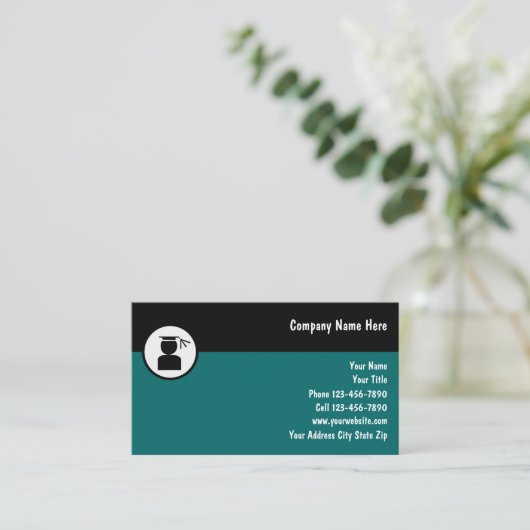 Schulung von Visitenkarten Visitenkarte (Stehend Vorderseite)