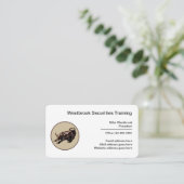 Schulung von Wertpapierdienstleistungen Visitenkarte (Stehend Vorderseite)