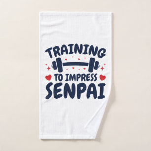 Schulung zur Beeinflussung von Senpai Anime Workou Handtuch