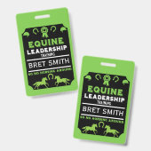 Schulung zur Führung von Pferden Ausweis (Vorder- & Rückseite)