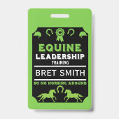 Schulung zur Führung von Pferden Ausweis (Rückseite)