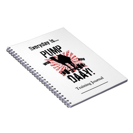 Schulungsblatt für den Pump Day Workout Notizblock (Rechte Seite)