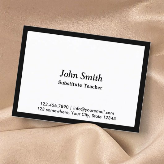 Schulungskarte für den Schwarzgrenzaustausch Visitenkarte