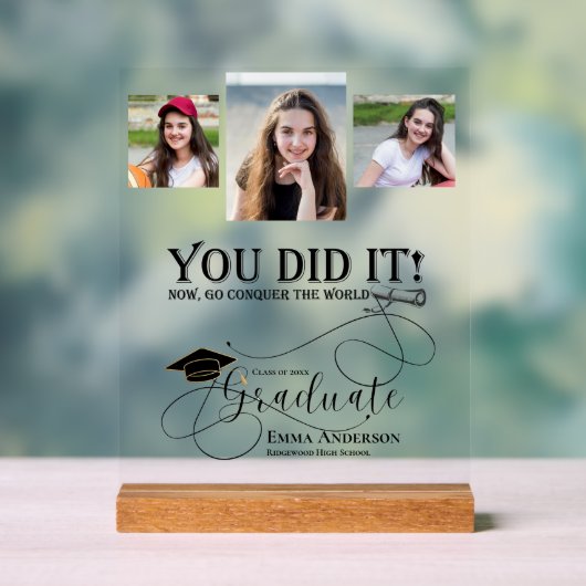 Schulungsklasse für mehrere Fotos 2025 Acrylschild (Neutral)