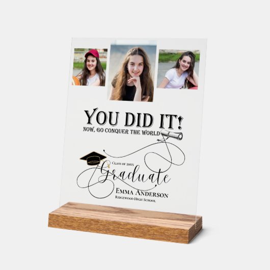 Schulungsklasse für mehrere Fotos 2025 Acrylschild (Winkel)