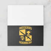 Schulungskorps für die ROTC-Reserve Platzkarte (Außenseite Aufgefaltet)