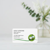 Schulungslehrer für Golfunterricht Visitenkarten Visitenkarte (Stehend Vorderseite)