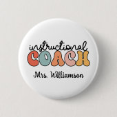 Schulungslehrer Retro Button (Vorderseite)