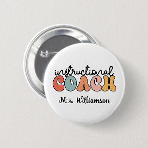Schulungslehrer Retro Button