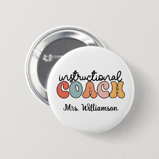Schulungslehrer Retro Button (Vorne & Hinten)