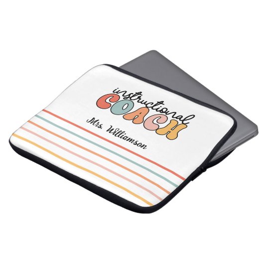 Schulungslehrer Retro Laptopschutzhülle (Vorne Oben)