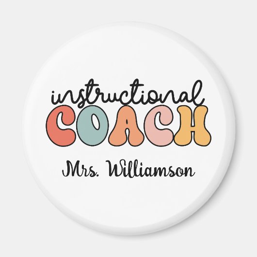 Schulungslehrer Retro Magnet (Vorne)