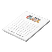 Schulungslehrer Retro Notizblock (Rotiert)