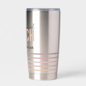 Schulungslehrer Retro Thermobecher (Rückseite)