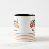 Schulungslehrer Retro Zweifarbige Tasse (Mittel)