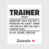 Schulungsnoun Definition Training Certified Worker Aufkleber (Blatt)