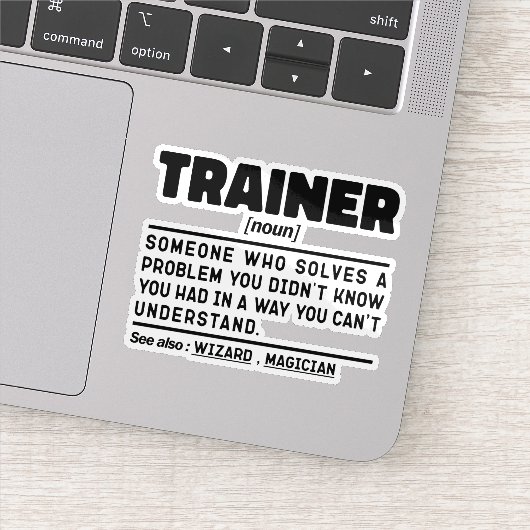 Schulungsnoun Definition Training Certified Worker Aufkleber (Detail)