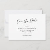 Schulungspartei Save the Date Karte (Rückseite)