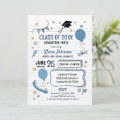 Schulungsparty Einladung Notebook-Seite (Stehend Vorderseite)