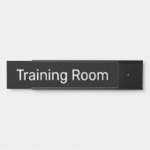 Schulungsraum Schwarz Türschild (Vorderseite )