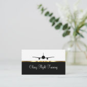 Schulungsservice für klassische Flüge Visitenkarte (Stehend Vorderseite)