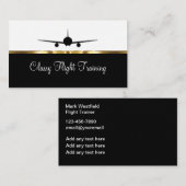 Schulungsservice für klassische Flüge Visitenkarte (Vorne/Hinten)