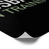 SchulungsteilnehmerIn Funny Groom Geschenk Verlobu Poster (Ecke)