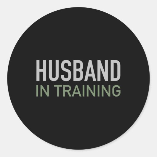 SchulungsteilnehmerIn Funny Groom Geschenk Verlobu Runder Aufkleber (Vorderseite)