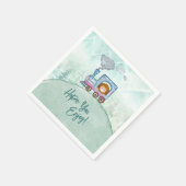 Schulungsthema Geburtstagsparty Serviette (Ecke)