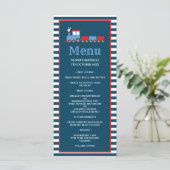 Schulungsthemen Party Geburtstagskarte Menükarte (Stehend Vorderseite)