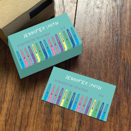 Schulunterricht - Ersatzlehrer-Visitenkarte Visitenkarte