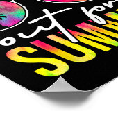 Schulunterricht für Schüler im Sommer Abschluss Poster (Ecke)