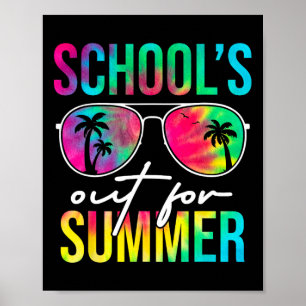 Schulunterricht für Schüler im Sommer Abschluss Poster
