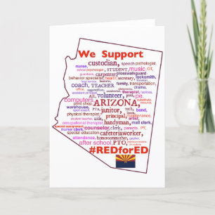 Schulunterstützung für Arizona Dankeskarte