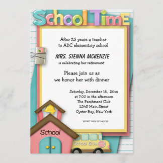 Schulveranstaltung Einladung