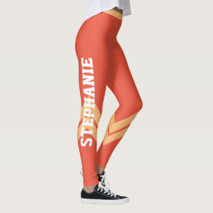 Schulveranstaltung Orange Personalisiert Leggings
