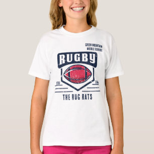 Schulvereinsteam-Liganame Jahr Rugby T-Shirt