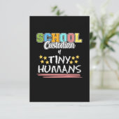 Schulverwahrer Beruf Janitor Wertschätzung Gr RSVP Karte (Stehend Vorderseite)