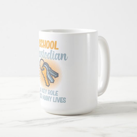 Schulverwahrer Schlüsselrolle im Leben Beruf Janit Kaffeetasse (VorderseiteRechts)