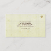 SchulVisitenkarte Visitenkarte (Rückseite)