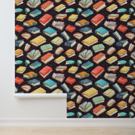 Schulwanddekor mit Buchband-Copybook Tapete