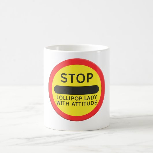 Schulwegweiser Kinderüberweg Lollipop-Dame  Kaffeetasse (Mittel)