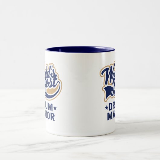 Schulweltbester Tambourmajor Geschenk Zweifarbige Tasse (Mittel)