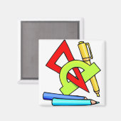Schulwerkzeuge Magnet (Vorderseite/Rückseite)